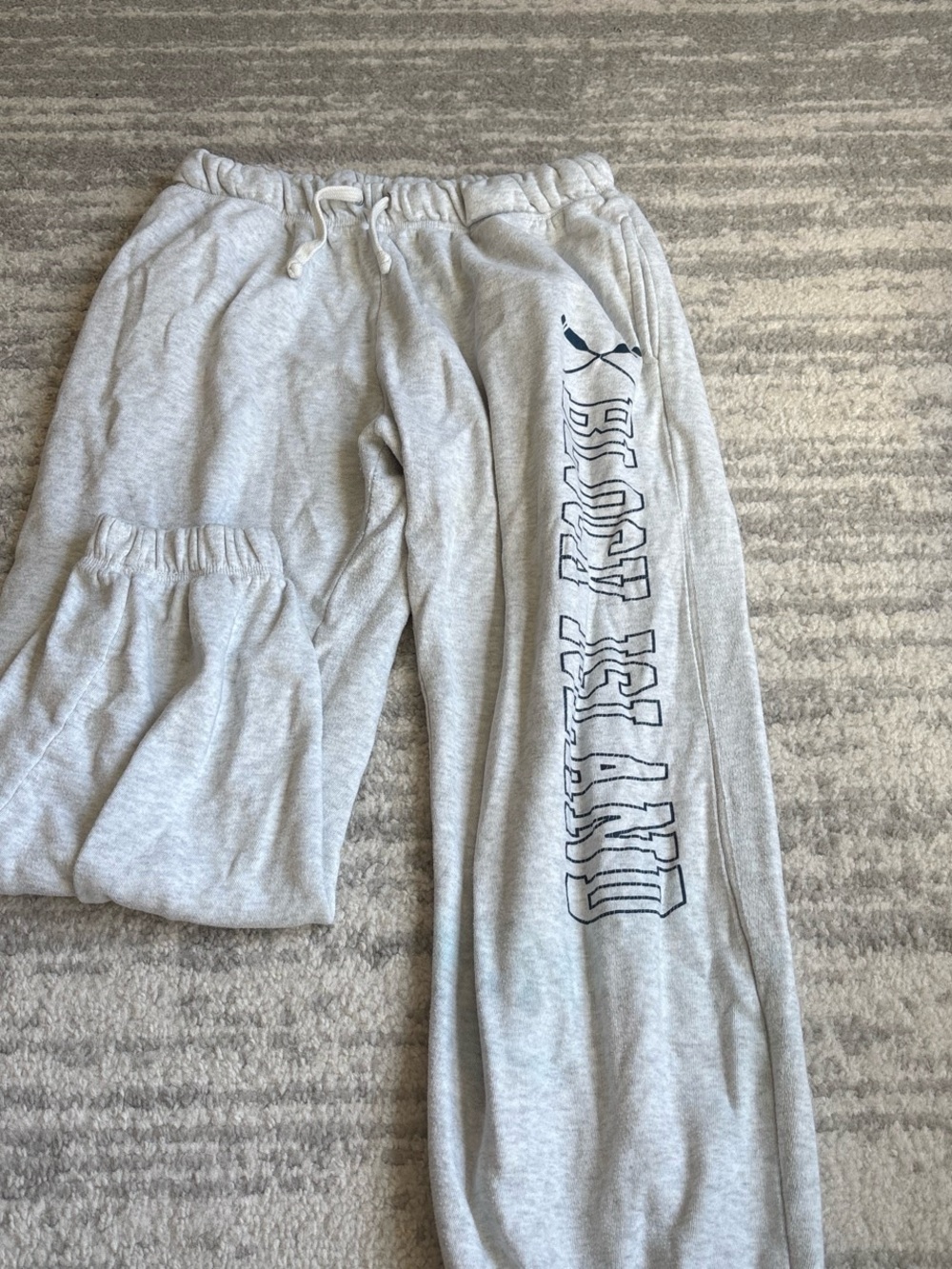 Ocean Drive Light Gray Logo Sweatpants for Woman